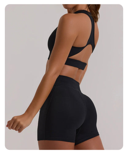 High Waist Hip Lift Active Short Set