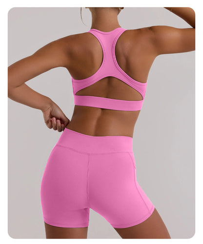 High Waist Hip Lift Active Short Set