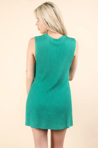 Stylish women's knitwear set for casual wear back view on model