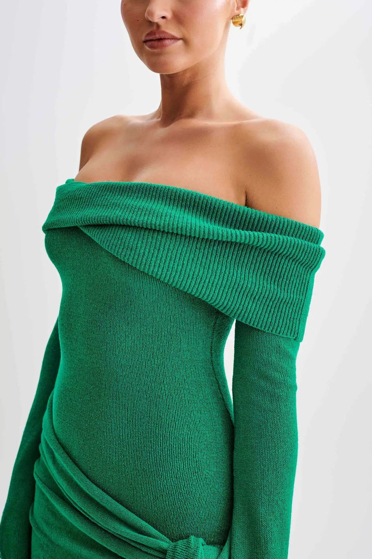 Knitted Irregular Sweater Dress