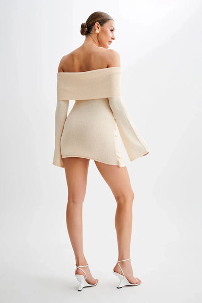 Knitted Irregular Sweater Dress