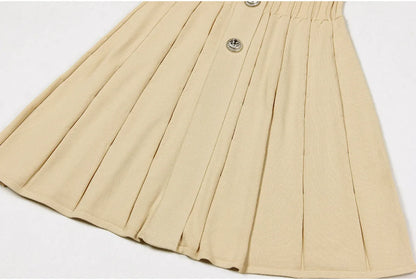 Knitted Lapel A- Line Dress