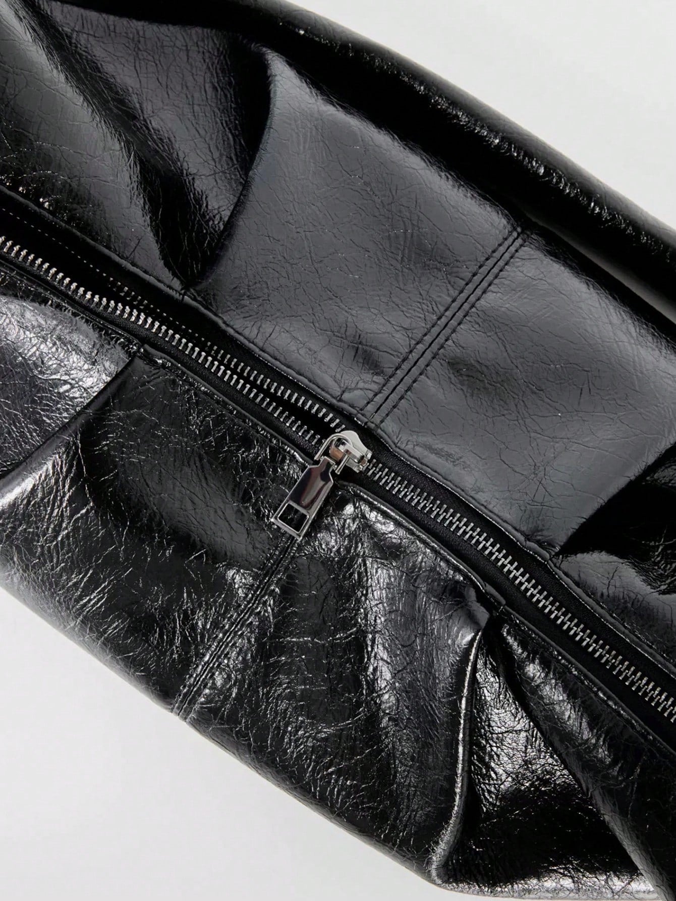 Knotted Croissant PU Leather Bag