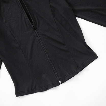 Line Zipper Hooded Set