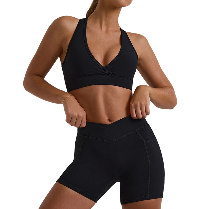 High Waist Hip Lift Active Short Set