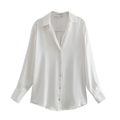 Silk Satin Blouse Top