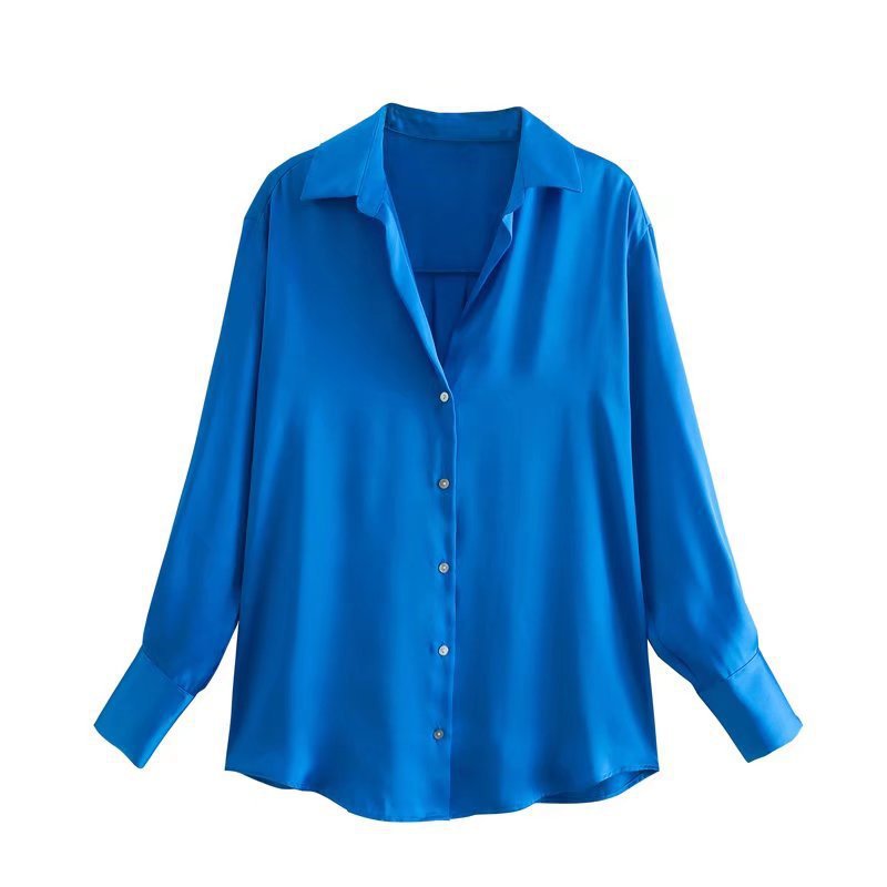 Silk Satin Blouse Top
