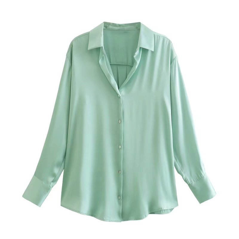 Silk Satin Blouse Top