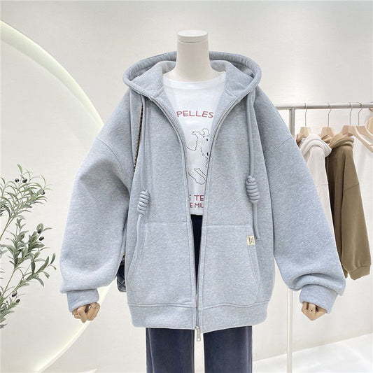 Fleece-lined Hooded Sweater