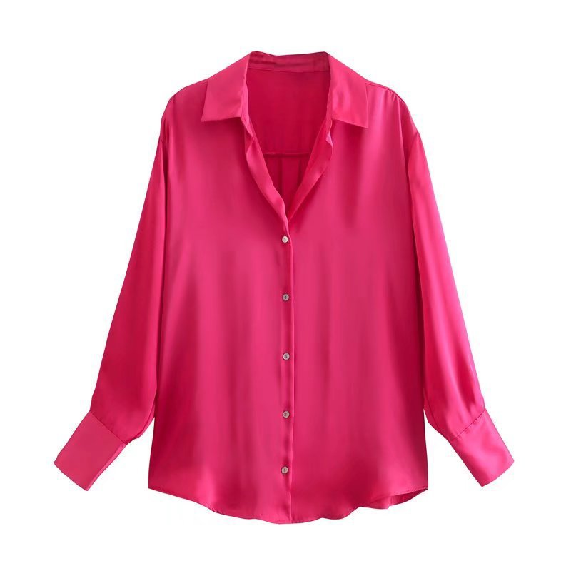 Silk Satin Blouse Top
