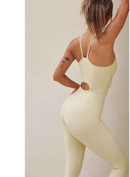 One Piece Cut-Out-Back Active Jumpsuit