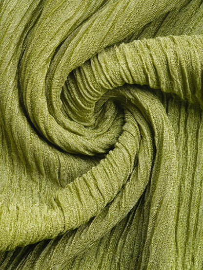 Perfee Texture Cropped Tank and Ruched Skirt Set material close up 