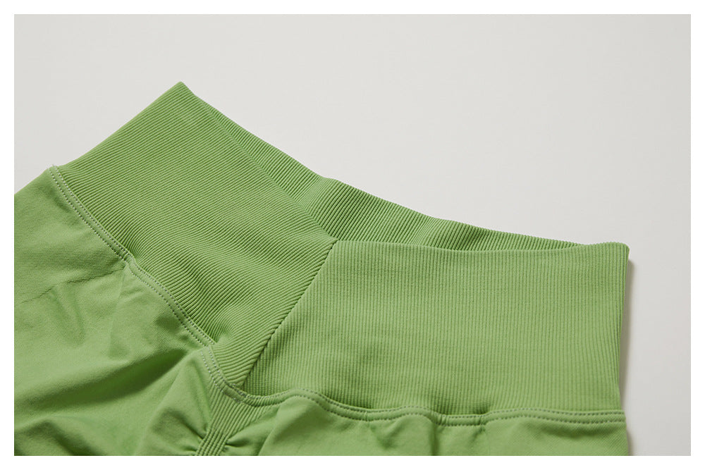 Seamless Strap Back Shorts Set