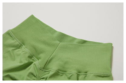 Seamless Strap Back Shorts Set
