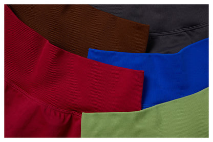 Seamless Strap Back Shorts Set