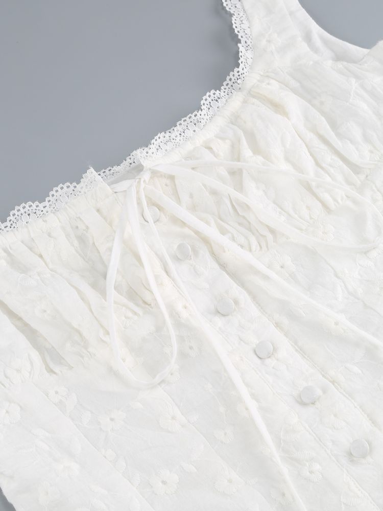 Lace Top Fishtail Skirt Set