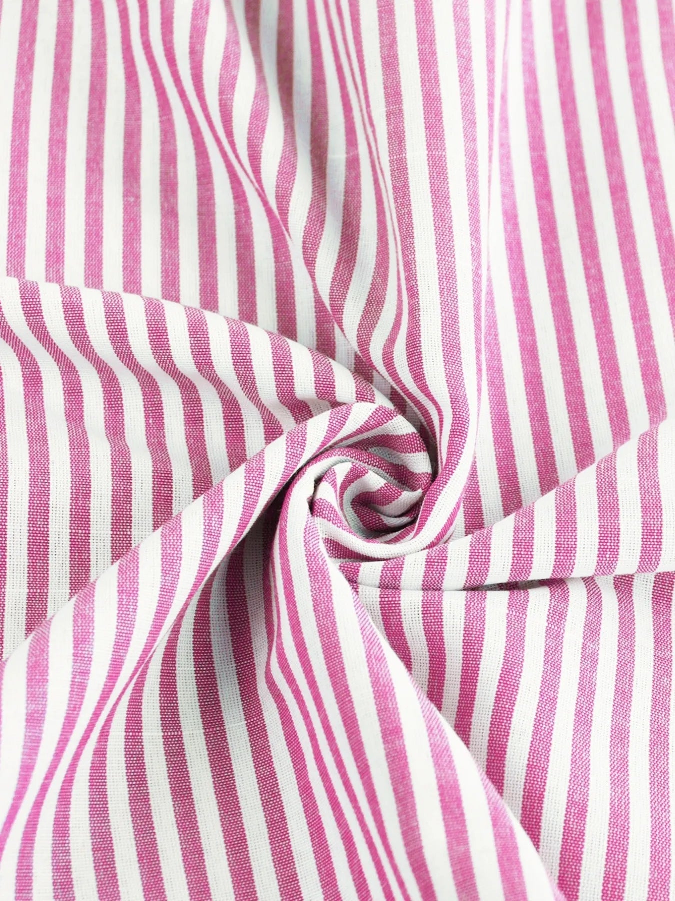 Breathable cotton dress with horizontal stripes fabric close up

