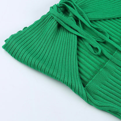 Tube Top Tied Sheath Knit Dress