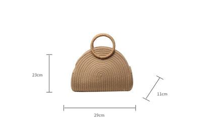 Urban Simple Holiday Casual Woven Bag