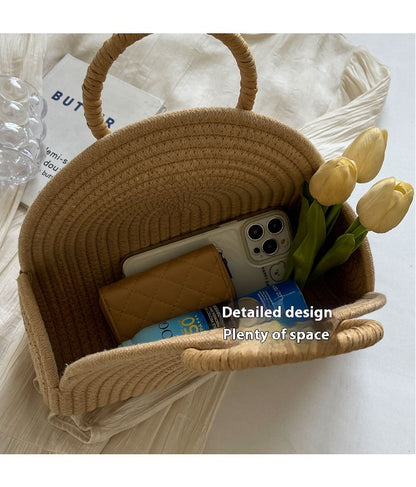 Urban Simple Holiday Casual Woven Bag