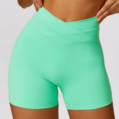 Cross High-waisted Shorts