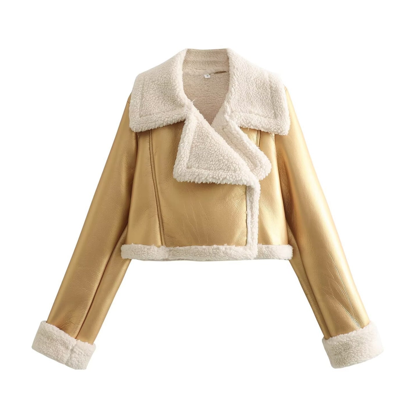 Short Faux Motorcycle  Coat