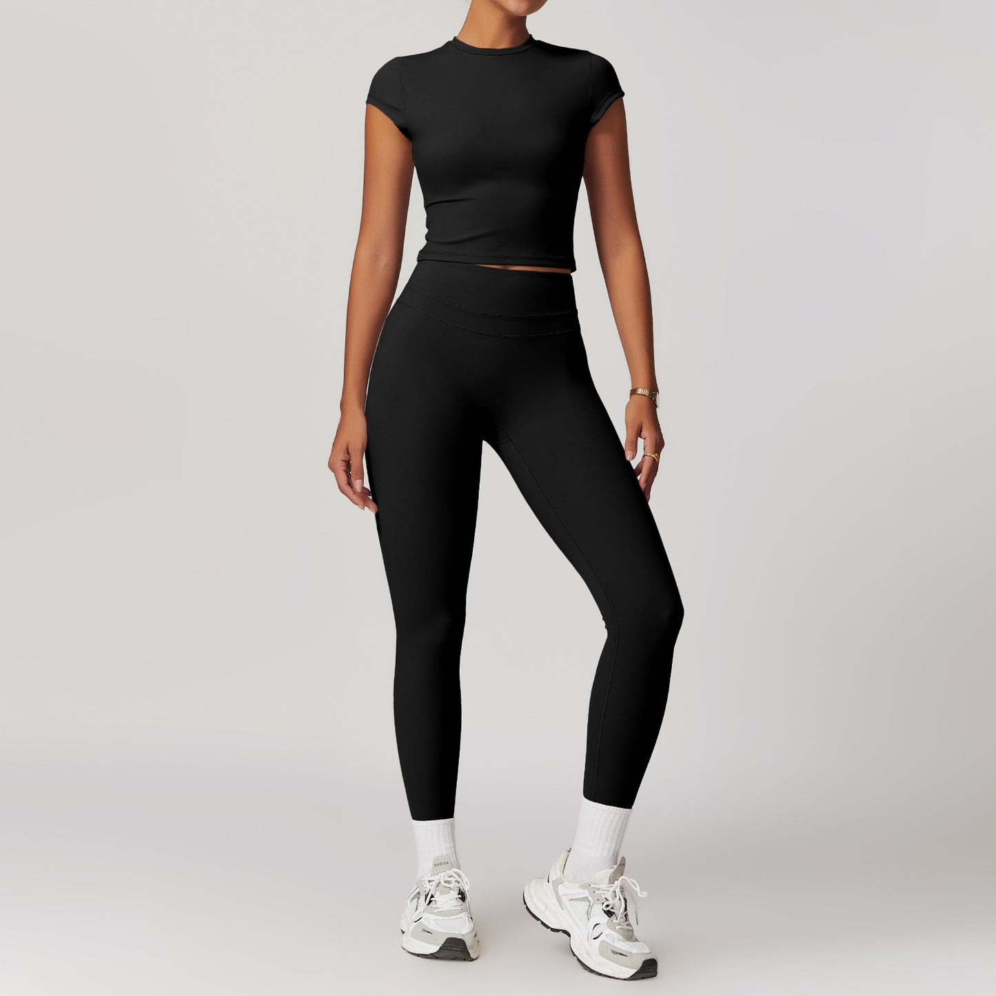 Stretch Brushed Short Sleeve Set