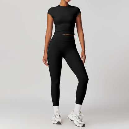 Stretch Brushed Short Sleeve Set