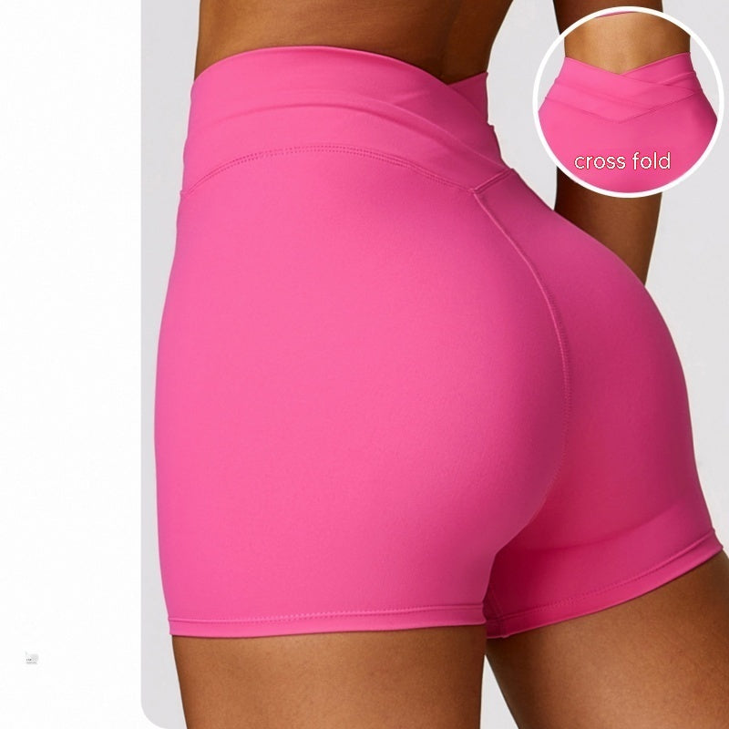 Cross High-waisted Shorts