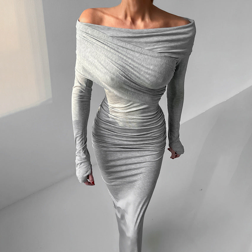 Elegant Tight Collar Base Dress