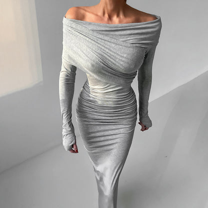 Elegant Tight Collar Base Dress