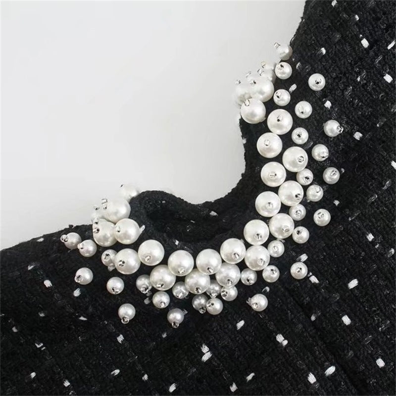 Pearl Woolen Midriff Dress