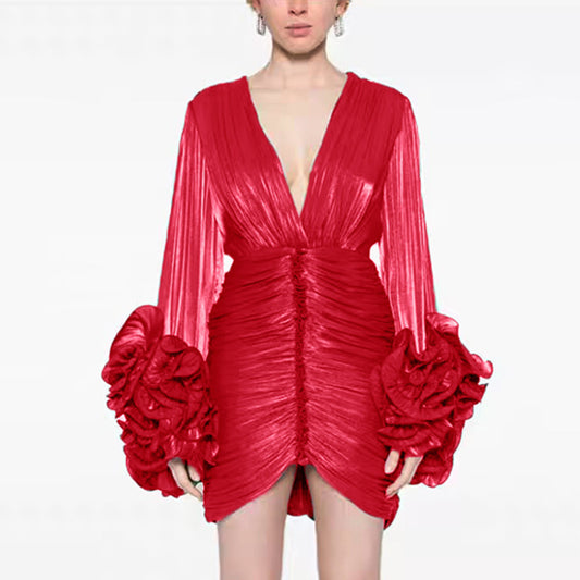 Three-dimensional Flower Dress