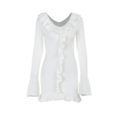 Ruffled Knit  Dress