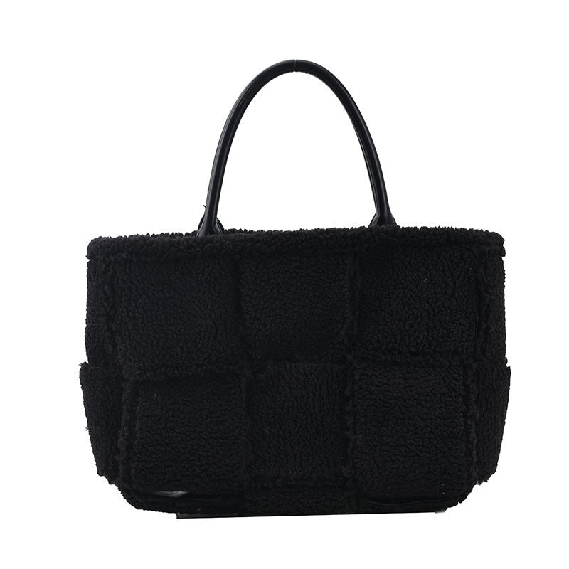 Plush Checkered Bag