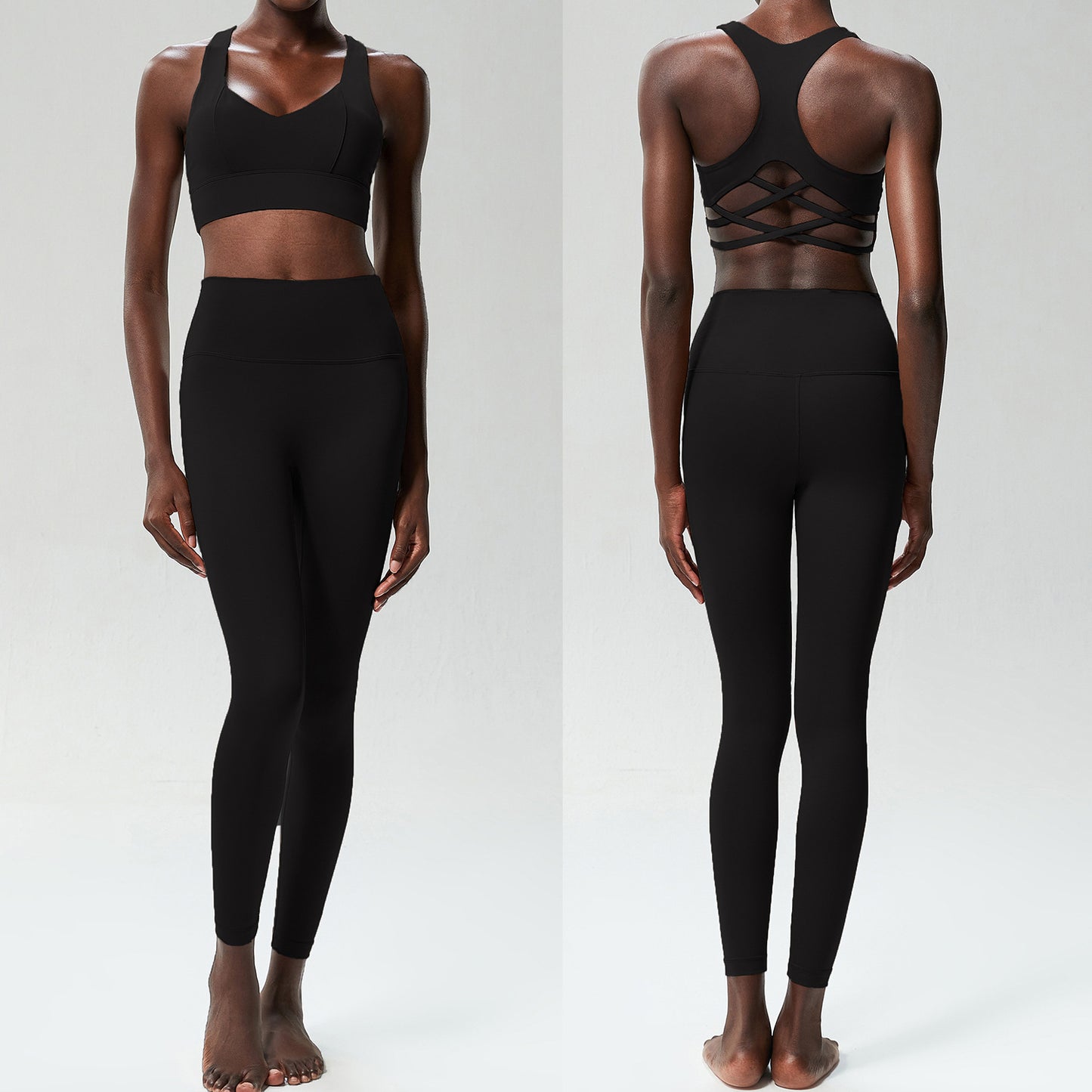 Low Back Cut Out Legging Set