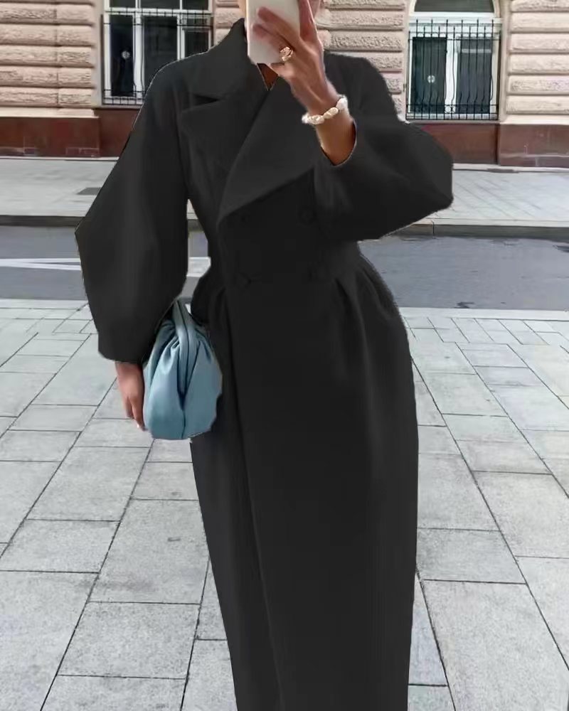 Lantern Sleeves Lapel Jacket