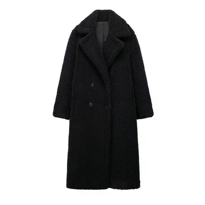 Lapel Thickened Teddy Coat