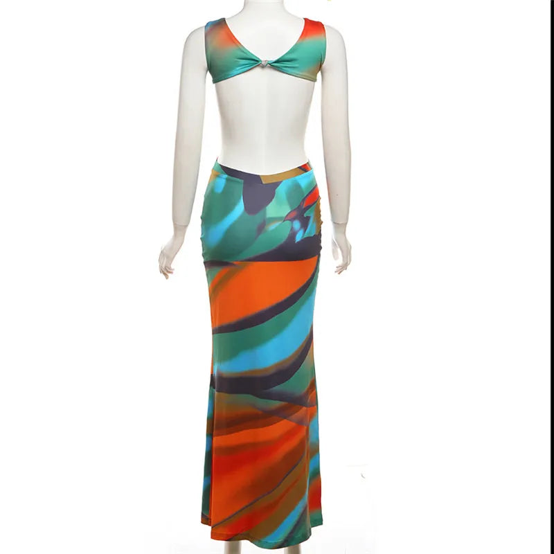 Sleeveless Backless Sheath Dress