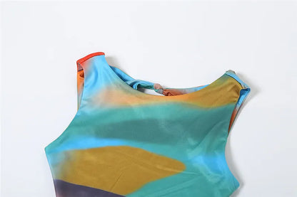 Sleeveless Backless Sheath Dress