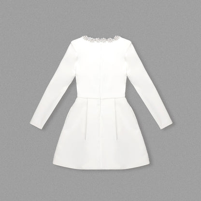 Bead Stretch A- Line Dress