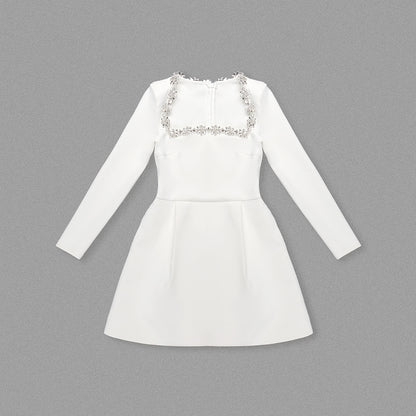 Bead Stretch A- Line Dress
