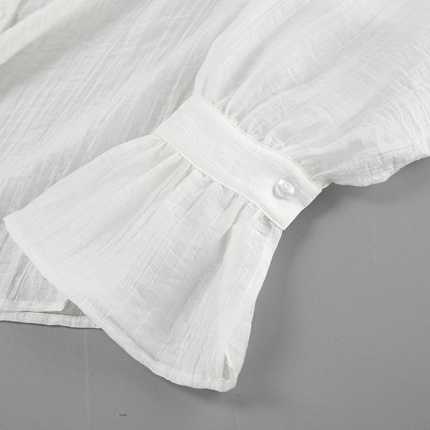 Bow Tie See-through Shirt