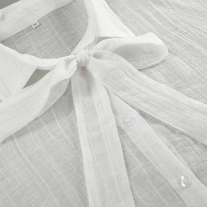 Bow Tie See-through Shirt