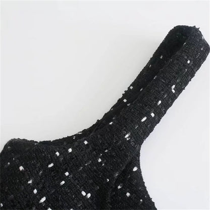 Pearl Woolen Midriff Dress