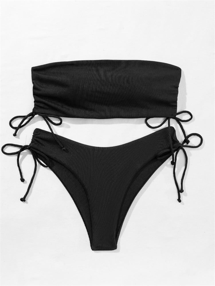 Drawstring Tube Bikini