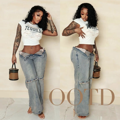 Baggy Wide Leg Jeans