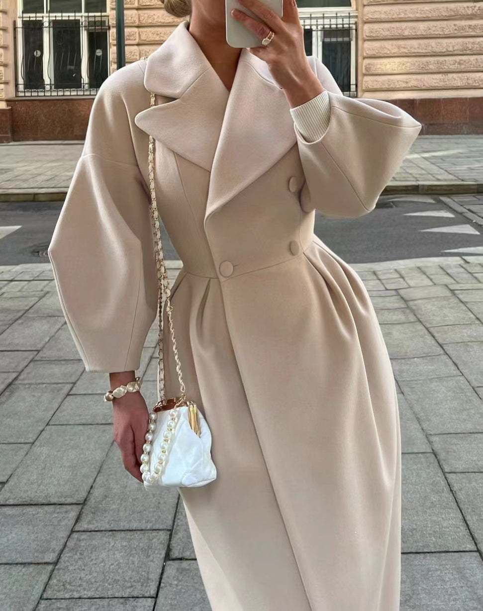 Lantern Sleeves Lapel Jacket