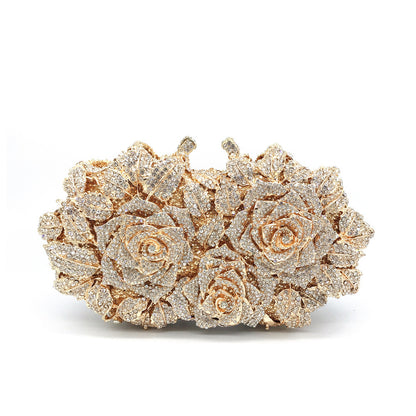 Hollow Rose Diamond Clutch