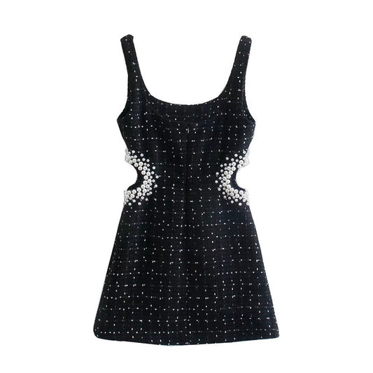 Pearl Woolen Midriff Dress